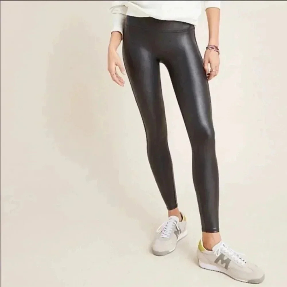 Spanx Faux Leather Leggings High Waisted